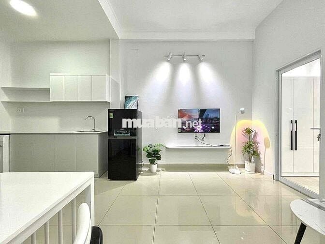 HT 1pn studio gần khu k300,nhà ga t3, cầu vượt hoàng hoa thám 55m2