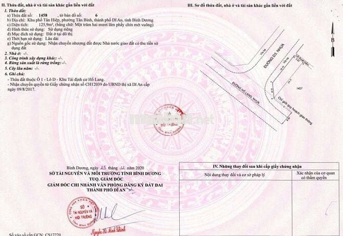 Ra nhanh lô góc 125m ngang 5,8m đường hố lang tân bình dĩ an