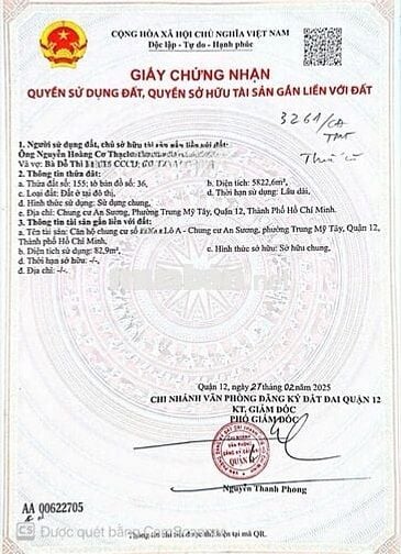 BÁN CĂN HỘ BESCO AN SƯƠNG, Q.12-SHR 82,9m2 2PN 2WC-Chỉ 2,65 tỷ