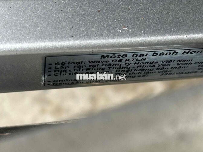 Honda Wave RS xe nguyên bản chính chủ cc chủ