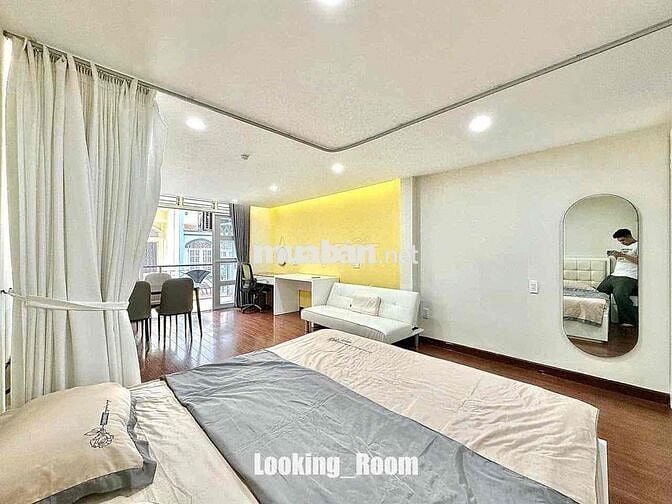 1PN ban công, tách bếp, máy giặt riêng, full NT cao cấp ngay Cộng Hoà