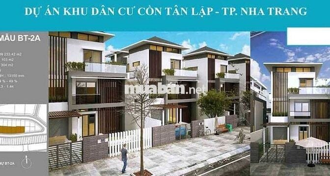 BÁN LÔ BIỆT THỰ  – DỰ ÁN CỒN TÂN LẬP, TRUNG TÂM TP. NHA TRANG 🌟