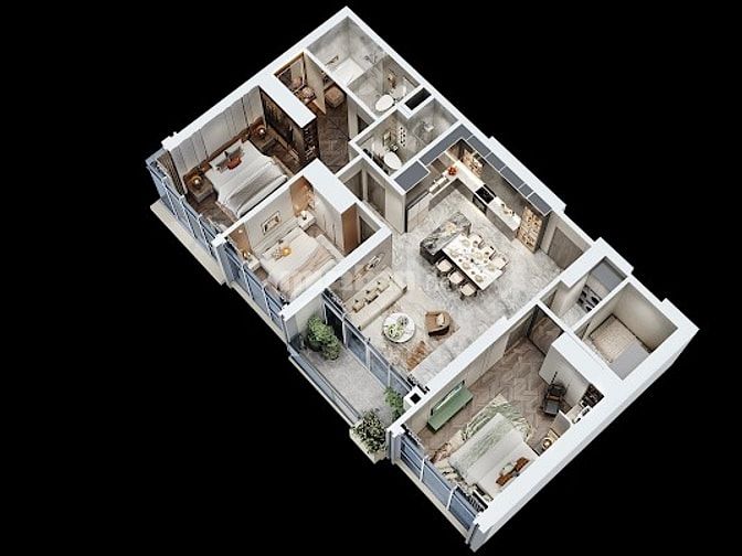 Chỉ với 3,8 tỷ (20% GTCH) bạn sẽ sở hữu ngay căn góc 3 phòng ngủ!!