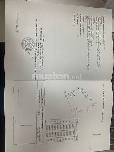 Bán gấp Lô đất lớn KKT Vân Phong gần biển xã Vạn Thắng - Khánh Hòa