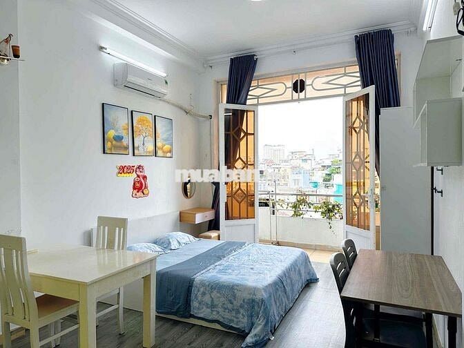 🏡 Căn Hộ Studio Full Nội Thất , Ban Công , Máy Giặt Riêng , Quận 1 💕