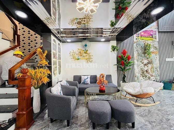 SIÊU PHẨM NHÀ 5 TẦNG MỚI XÂY, 2 MẶT,  HXH,  P AN HỘI TÂY, GIÁ 7.250 TỶ