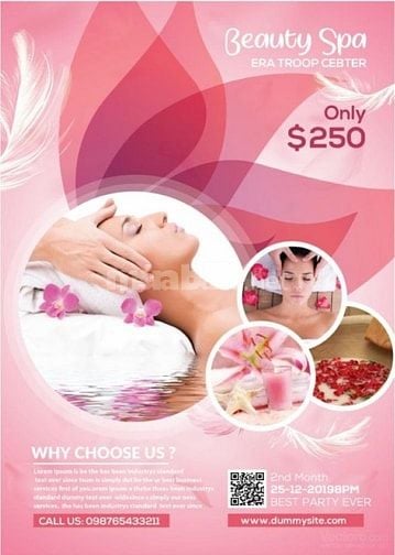 In nhanh lấy trong ngày: Tờ rơi, tờ gấp, tem nhãn tiệm nails -spa...