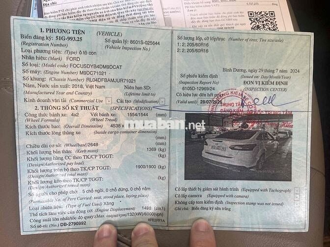 BÁN GẤP FOCUS 2018 Titanium Trắng 16 vạn lên 7c