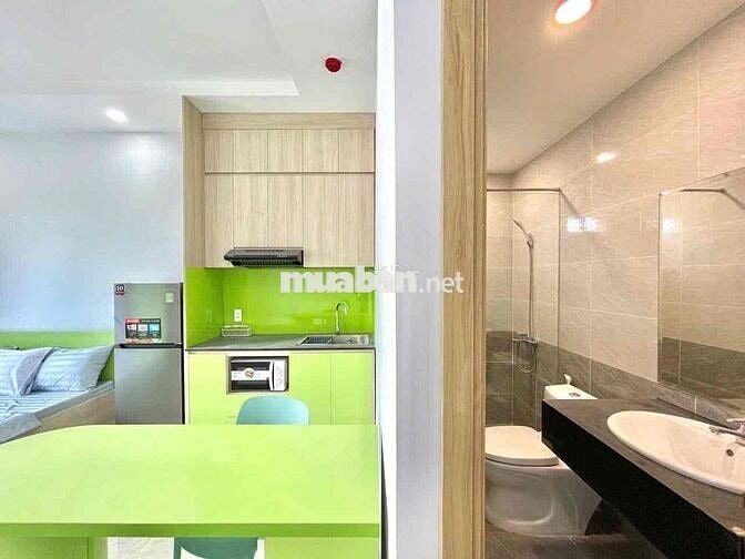 CHO THUÊ PHÒNG 35M2 TONE XANH SÁNG BAN CÔNG LỚN CHU VĂN AN BÌNH THẠNH