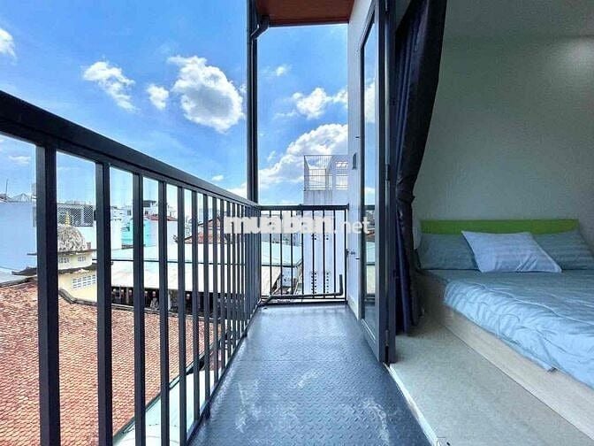 CHO THUÊ PHÒNG 35M2 TONE XANH SÁNG BAN CÔNG LỚN CHU VĂN AN BÌNH THẠNH