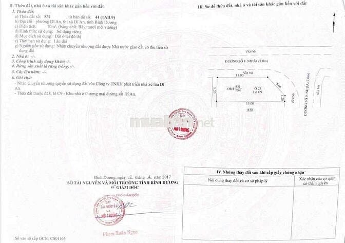 bán lô góc 3 mặt tiền rất thông thoáng Vị trí Khu Nhà Ở Thương Mại Đườ