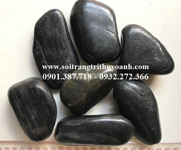 Sỏi đen bóng nhập khẩu cấp cho công trình tại Miền Nam