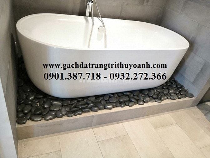 Sỏi đen bóng nhập khẩu cấp cho công trình tại Miền Nam