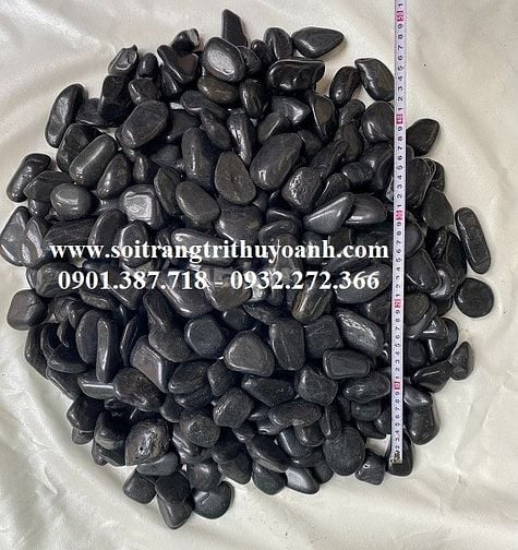 Sỏi đen bóng nhập khẩu cấp cho công trình tại Miền Nam