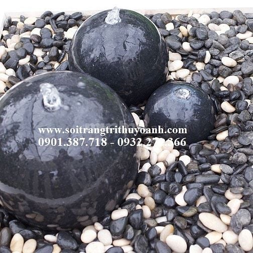 Sỏi đen bóng nhập khẩu cấp cho công trình tại Miền Nam