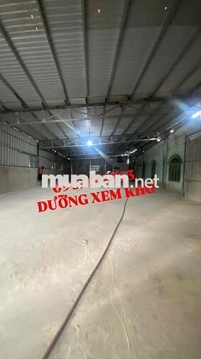 CHO THUÊ KHO XƯỞNG 300m2 - TRỐNG SUỐT - ĐIỆN 3PHA - NỞ HẬU