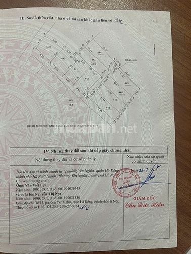 BÁN NHÀ TỔ 33.5m2 – Tổ 15 YÊN NGHĨA – HÀ ĐÔNG- 4 TẦNG – 4.35 TỶ