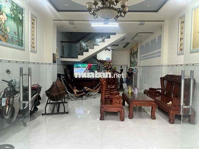 NHÀ 3TẦNG HẺM 6M SÁT TTN5, Q12 NHÀ ĐẸP BTCT KIÊN CỐ, SỔ ĐẸP VUÔNG VỨC