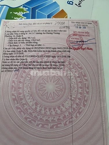 Bán nhà khu dân cư đường An Dương Vương, Phường Phú Định, HCM