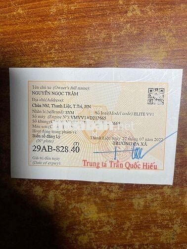 Elite sym 50cc biển 29AB