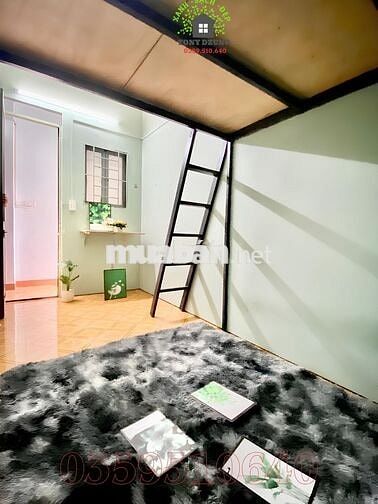 Phòng có GÁC, có cửa sổ - Thuận tiện qua Vincom Phan Văn Trị 2p đi xe