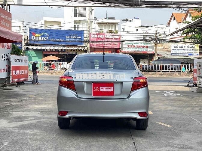 Toyota Vios số sàn màu bạc 2018 xe gia đình xe cọp