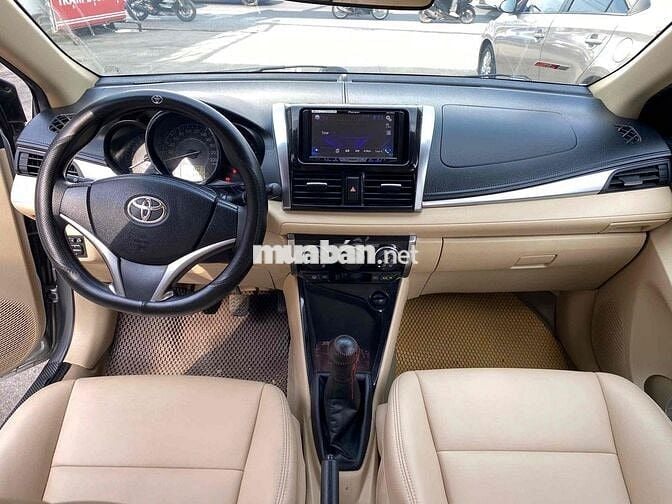 Toyota Vios số sàn màu bạc 2018 xe gia đình xe cọp