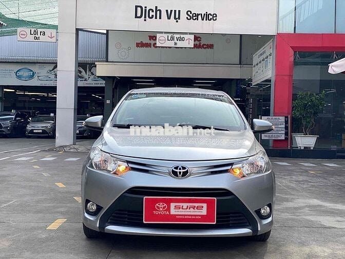 Toyota Vios số sàn màu bạc 2018 xe gia đình xe cọp