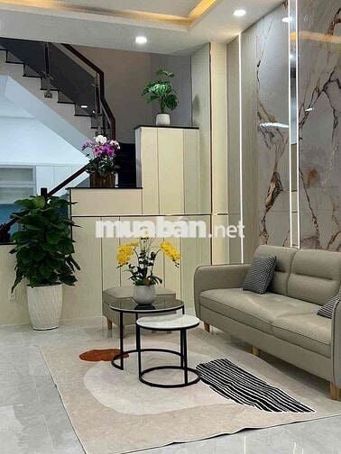 Bán Nhà Hẻm 5m Thông Thới An 13 - 5x19 - 4 Tầng- 6tỷ7 Full nội thất