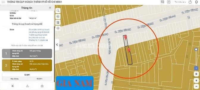 BÁN NHÀ 2 MẶT TIỀN TRƯỚC VÀ SAU : 865 HẬU GIANG - P. 11 - Q. 6 - TPHCM