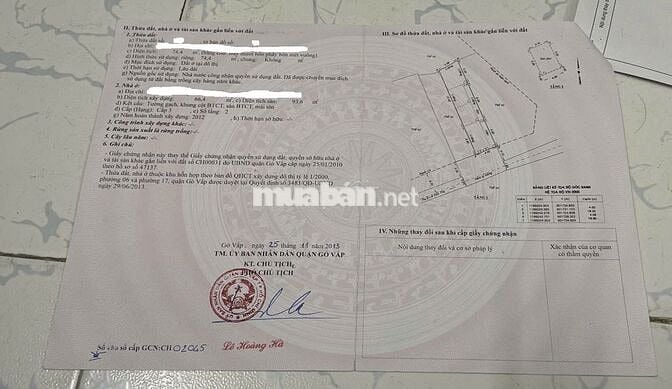 Bán nhà và phòng trọ tại khu vực chợ An Nhơn, Gò Vấp