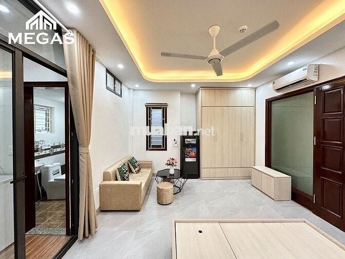 CHO THUÊ CĂN HỘ 1PN FULL NỘI THẤT BAN CÔNG NGAY  LINH LANG - BA ĐÌNH