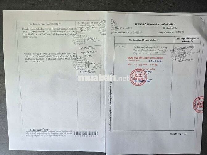 Chính chủ, 100% thổ cư, chỉ hơn 5tr/m2, lô đất gần KCN, QL1A, cao tốc