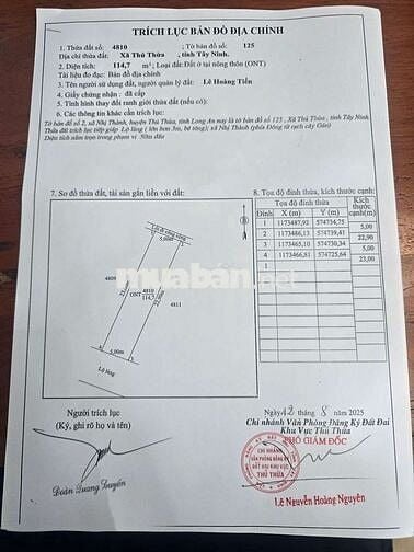 Chính chủ, 100% thổ cư, chỉ hơn 5tr/m2, lô đất gần KCN, QL1A, cao tốc