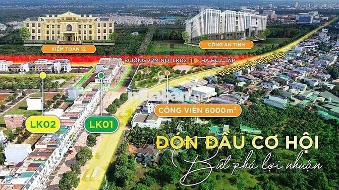 Đất nền mặt tiền đường Hà Huy Tập – Khu đô thị Ân Phú – Cơ hội đầu tư