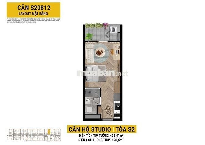 Độc quyền căn STUDIO view pháo hoa  giá góc cdt