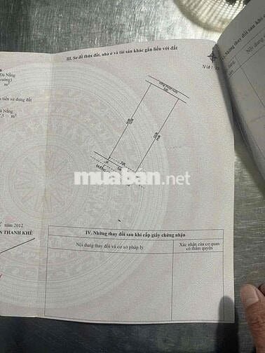 Bán Lô đất mặt tiền 3m75 Sát biển nguyễn tất thành