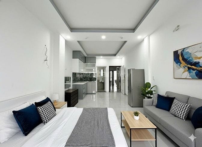 Cho Thuê Căn Hộ Cao Cấp Phan Văn Trị Ban Công Full Nội Thất Mới 100%