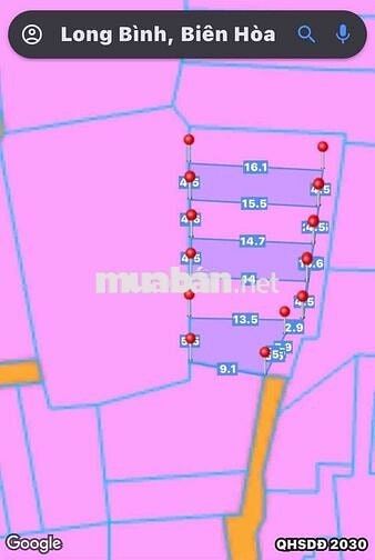 Đất sổ riêng thổ cư phường hố nai