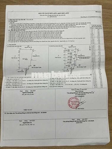 Đất sổ riêng thổ cư phường hố nai