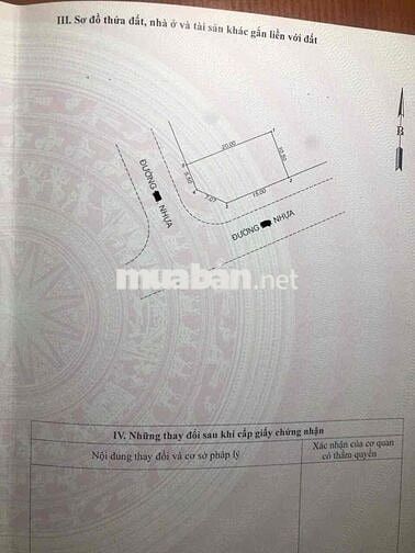 Đất xây biệt thự, khu Châu Thơi, P Bình An, Tp Dĩ An.