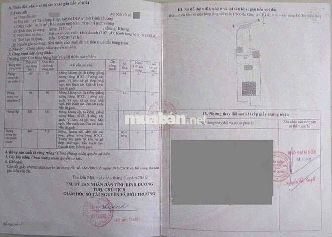 Đât rộng gần Ngã Ba Cây Điệp, P Tân Đông Hiệp, TP Dĩ An.