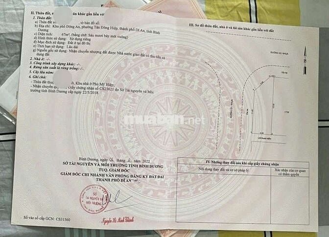 Đất Phú Mỹ Hiệp phường Tân Đông Hiệp 5