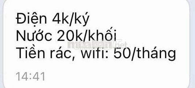 Cần pass phòng trọ có thể ở liền Đường 59