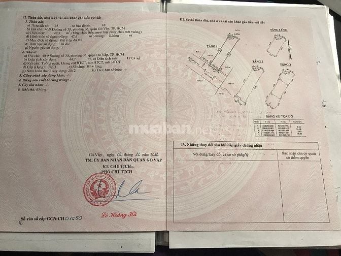 Chính chủ bán nhà đường 30, Q: GV