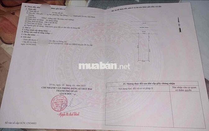 Đất mặt tiền kinh doanh, KDC Đông An, P Tân Đông Hiệp, TP Dĩ An.