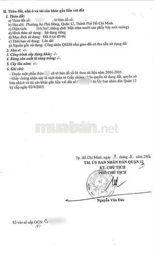 Chính chủ bán 2 lô đất view sông An Phú Đông - 116m2/lô full thổ