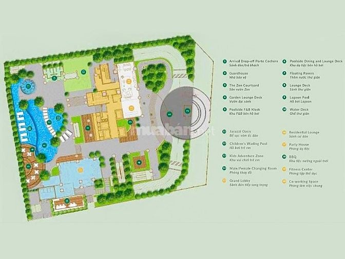 Căn hộ bán tại The Zenity Quận 1 gồm 3 phòng ngủ tầng cao 116m2