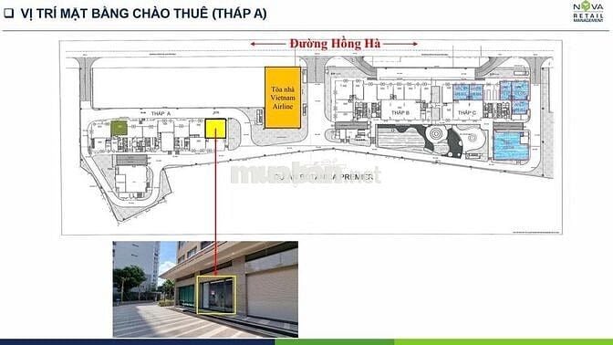 CHO THUÊ SHOPHOUSE THÁP A – KHỐI ĐẾ THƯƠNG MẠI TRUNG TÂM