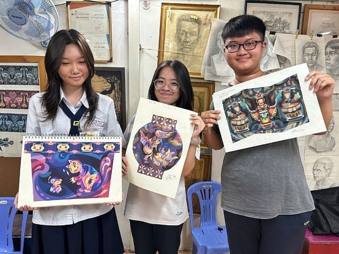 Lớp vẽ luyện thi khối V-H, Kiến Trúc Mỹ Thuật Quận 9, Phước Bình